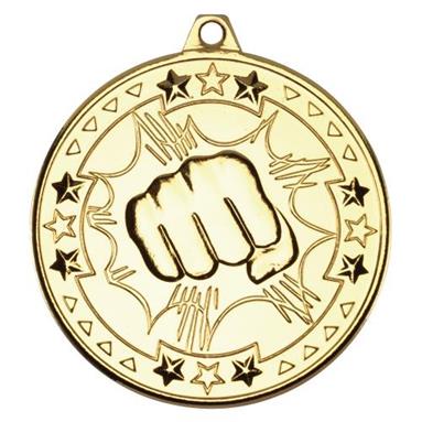 Martial Arts Medal Gold M74G