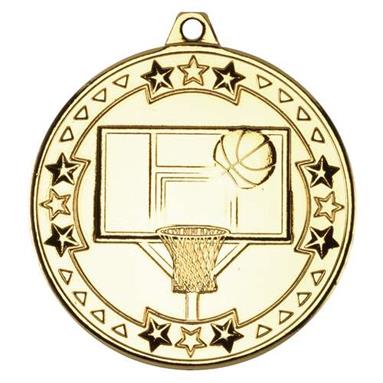 M82G Gold Basketball Medal 50mm