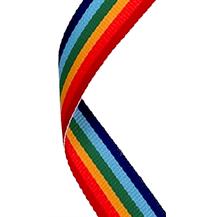 Rainbow Colour Medal Ribbons
