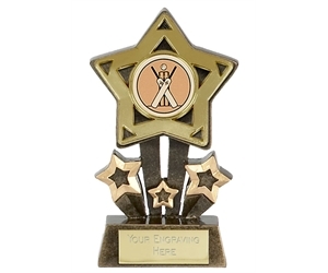 Shooting Star Cricket Resin Trophy - A995-701G