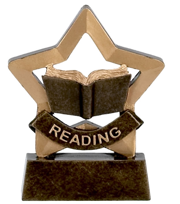 Reading Trophy Achievement Mini Star Award - A973