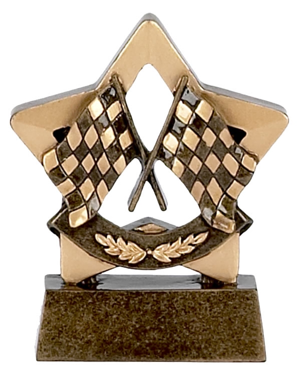 Chequered Flag Mini Star Award - A977