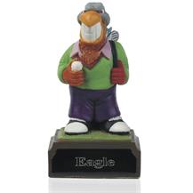 4inch Hand Painted Golf Figure -  Eagle - H02