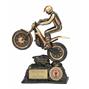 Dual Tone Resin Trials Bike Figure Trophy - 7.5 inch - A379A thumbnail