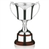 Hallmarked Silver Trophy Cup Mounted on Solid Mahogany Base S1970