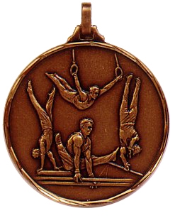 Faceted Gymnastics Medal - 413 - 52mm
