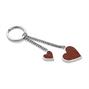 Red Heart Diamonte Silver Plated Keyring - EGK4008 thumbnail