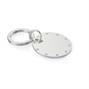 Silver Plated Circle Key Ring Embellished with Crystallized Swarovski Elements - EGK4001 thumbnail