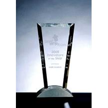 Optical Crystal Vision Award with Aluminium Base - C-M05