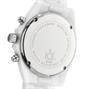 Ceramic Chronograph Watch with Crystals - White - Back thumbnail