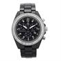 Ceramic Chronograph Watch with Crystals - Black -  thumbnail