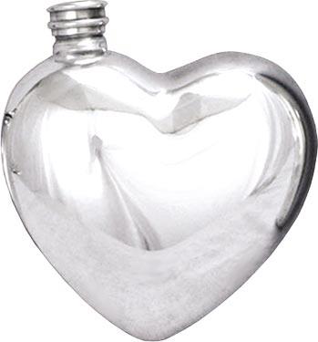 Pewter Heart Flask