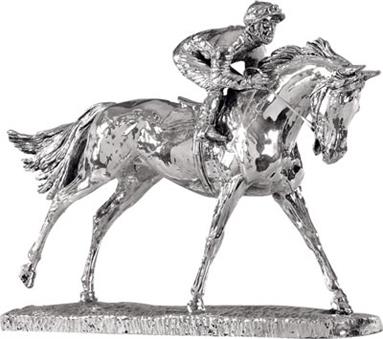 Sterling Silver 'Horse and Jockey - Racing' Trophy