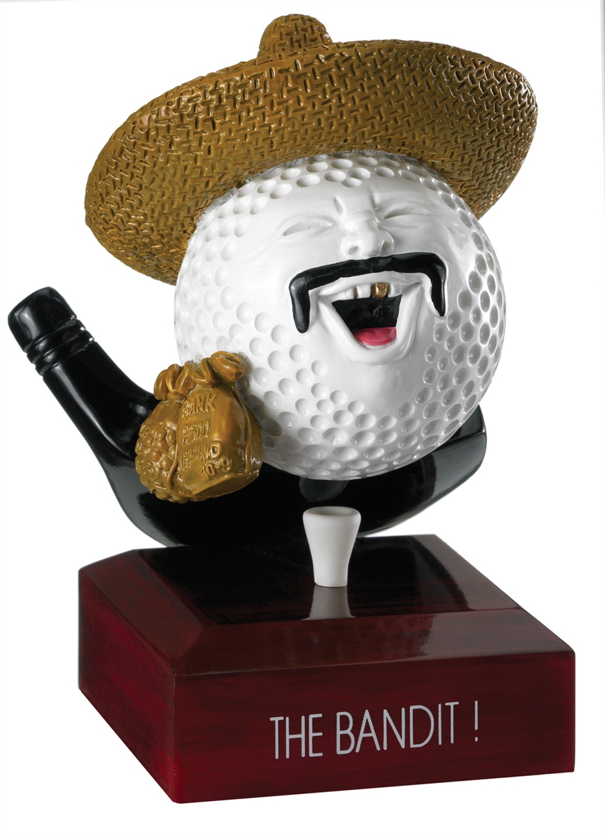 Funny Bandit Golf Trophy Rg09a Funny Golf Trophies 