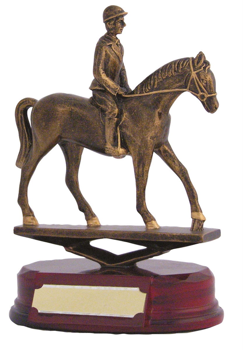 Resin Horse Rider Trophy