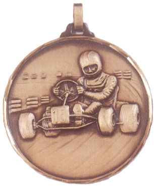 Faceted Karting Medal