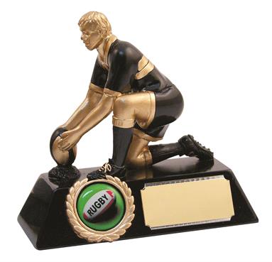 Classic Resin Rugby Kicker Trophy