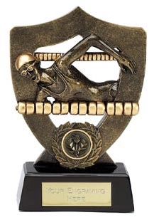 Resin Swimming Award with Backplate - Female Front Crawl / Freestyle
