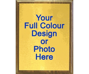 Sublimated Gold Plaque