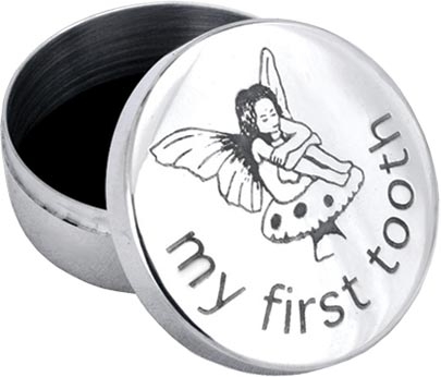 'My First Tooth' Pewter Trinket Box