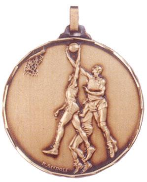 Faceted Basketball Medal