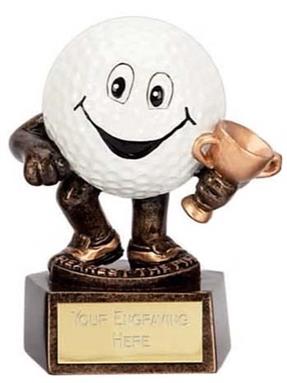 Smiley Ball Nearest The Pin Golf Trophy