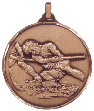 Faceted Tug of War Medal