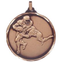 Faceted American Football Medal