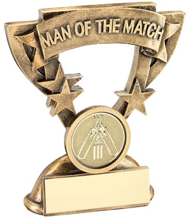 25 x MAN OF THE MATCH Metal Gold CRICKET Medals & Ribbons *FREE ENGRAVING* 