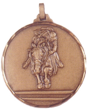 Faceted Equine Medal