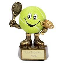 Smiley Tennis Ball Trophy