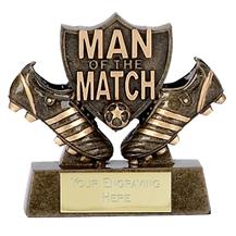 Boot and Shield Man Of The Match Trophy