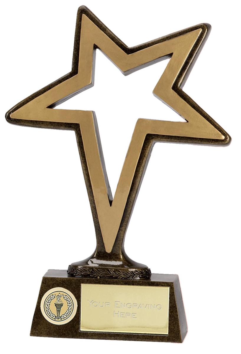 Pinnacle Star in 4 Sizes FREE Engraving up to 30 Letters 