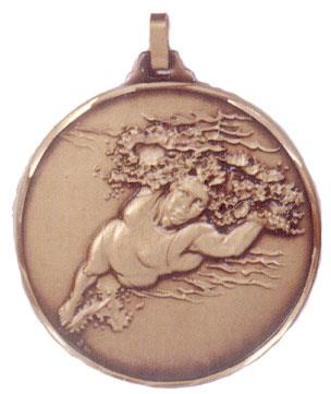 Faceted Swimming Medal - Female