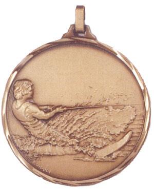 Faceted Water Skiing Medal