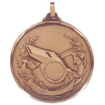 Faceted Referee's Whistle Medal