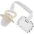 Child's Pacifier / Dummy with Silver Plated Clip