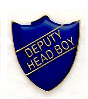 Blue Deputy Head Boy Shield School Badges