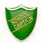 Green School Captain Shield Badges thumbnail