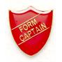 Red School Form Captain Shield Badges thumbnail