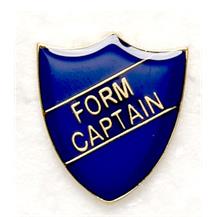 Blue School Form Captain Shield Badges