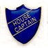 Blue School House Captain Shield Badges