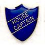 Blue School House Captain Shield Badges thumbnail