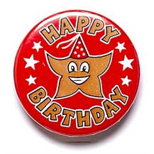 Happy Birthday Pin Badge