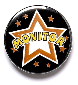 Monitor Pin Badge