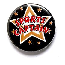Sports Captain Star Pin Badge