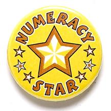 Numeracy Star Pin Badge