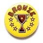 Yellow Bronze Cup Star Pin Badge thumbnail