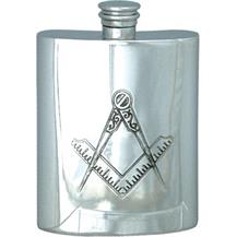 Masonic Hip Flask without 'G' - 6oz