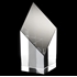 Topaz Collection Rhombus Tower Glass Award